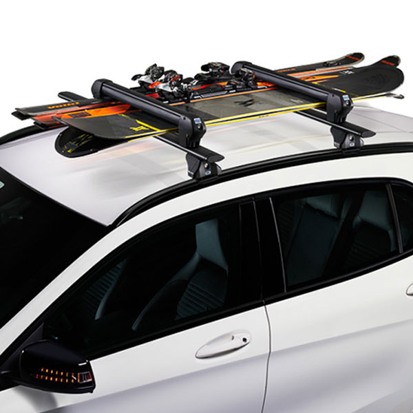 Porte-skis sur toit de voiture - Ski rack M-7705s - argent - pour